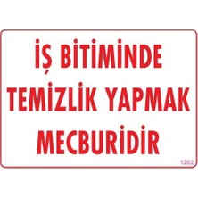 Uravas Store Temizlik Düzen Uyarı Levhası 25X35 KOD:1202