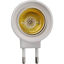 Uravas Store Duylu Fiş E27 Duylu Ampul Takılan Fiş Priz Anahtarlı Duy Priz
