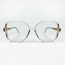 Old Space Vintage Mavi Işık Korumalı Vintage Gözlük – 70’ler Retro – Şeffaf Desenli Kemik Çerçeve