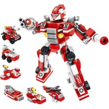 Poçi's World P605001 6 In 1 Kırmızı Yumurta Model 45 Parça Block Oyuncak