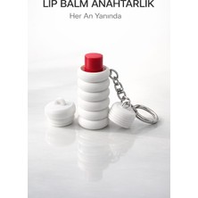 Studio Aslan Design Çok Amaçlı Lip Balm Anahtarlık | Taşınabilir Mini Organizer | Şık ve Pratik Günlük Kullanım