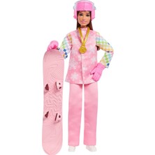 Poçi's World JKF78 Barbie Snowboard Sporcusu Oyun Seti