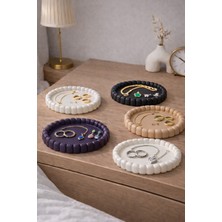 Rivashé 5’li Takı Tabağı Seti | Organizer | Takı Düzenleyici | (Beyaz, Siyah, Bej, Mor, Inci)