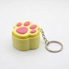Atatuğ Hediyelik Mekanik Mavi Switch Kedi Patisi Fidget Anahtarlık - Pastel Sarı & Pembe Stres Giderici