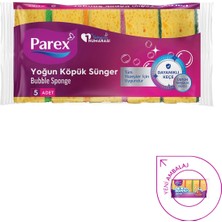 Parex Bubble Sünger Düz 5'li