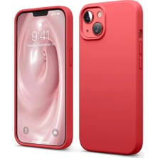 Iphone 14 Kılıf First Silikon - Kırmızı