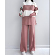 Moda Morfo Yarım Boğazlı Triko Takım -G.kurusu