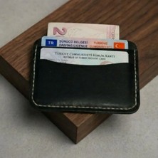 Parla Leather Simona El Yapımı Hakiki Gerçek Deri Kart Cüzdanı
