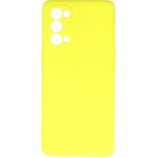 Reno 5 Kılıf First Silikon - Sarı