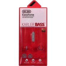 Karler Bass KR-204 Kablolu Kulaklık - Kırmızı