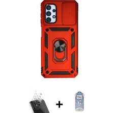 Marsilyan™- Galaxy A13 4g Kılıf Ahenk Klasik - Siyah Joko Magic 5d Cam + Şeffaf Kamera Lens Koruma Cam