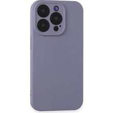 Iphone 15 Kılıf Nano Içi Kadife Silikon - Lila