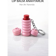 Studio Aslan Design Çok Amaçlı Lip Balm Anahtarlık | Taşınabilir Mini Organizer | Şık ve Pratik Günlük Kullanım