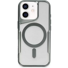 Iphone 11 Kılıf Boyi Magsafe Silikon Kapak - Yeşil