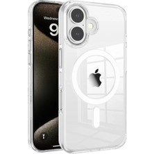 Iphone 16 Gleam Pc Sert Magsafe Kılıf - Şeffaf