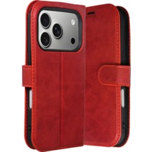 Iphone 17 S Kapaklı Kılıf - Kırmızı