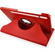 Galaxy T870 Tab S7 11 Kılıf 360 Tablet Deri Kılıf - Kırmızı