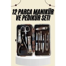 Tırnak Bakımı Tırnak Makası Profesyonel 12 Parça El Ayak Manikür Pedikür Seti