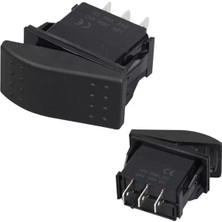 Sembolsüz Işıksız Yaylı 3 Pinli On-Off-On 12-24V Marin Switch