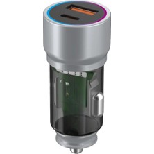 Wess 67W Pd Hızlı Araç Şarj Cihazı – iPhone 13 / 13 Pro / 13 Pro Max Uyumlu, Usb-C & Usb-A, Çift Port, Power Delivery