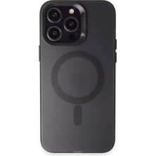 Iphone 15 Kılıf Mateks Magsafe Kapak - Siyah