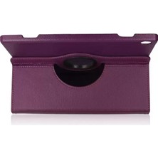 M10 X505F Kılıf 360 Tablet Deri Kılıf - Mürdüm