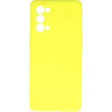 Reno 5 Kılıf First Silikon - Sarı