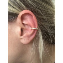Luckyb Store Gold Renk Baget Taşlı Earcuff