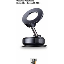 Vakumlu Araç Içi Telefon Tutucu | Güçlü Yapıştırma Braketi – 360° Ayarlanabilir L Vakumlu