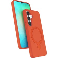 Galaxy S25 Magsafe Standlı Kapak - Turuncu