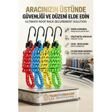Toyigoo Kancalı Bagaj Lastiği - Bagaj Lastiği Esnek Paslanmaz Kancalı 2 Kancalı 4 Lü Paket 723031