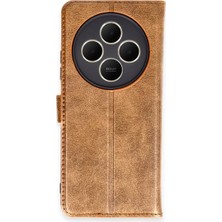 Redmi 14C Kılıf S Kapaklı Kılıf - Taba