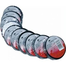 Temflex 1300E Siyah 10'lu Paket Pvc Izole Bant 0.13X19X0.13MM