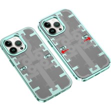 Iphone 14 Kılıf Mekanik Bumper Kapak - Yeşil