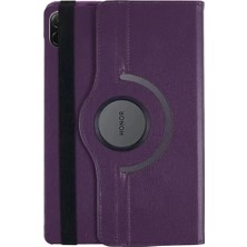 Pad X8A Kılıf 360 Tablet Deri Kılıf - Mürdüm
