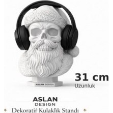 Studio Aslan Design Premium Kafatası Kulaklık Standı | Dekoratif Masa Üstü Tasarım