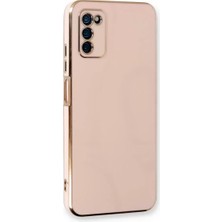 Galaxy A03S Kılıf Volet Silikon - Pembe