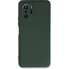 Poco X3 Gt Kılıf Nano Içi Kadife Silikon - Koyu Yeşil