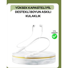100 Saat Pil Ömrü Boyun Askılı Bluetooth Kablosuz Kulaklık