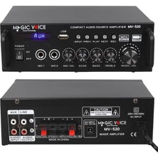 Renas Store Magicvoice MV-520 Karaoke Mikser Amfi 30W+30W Güç Çıkışı ile Profesyonel Ses Deneyimi