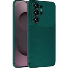 Galaxy S26 Auto Focus Karbon Kapak - Koyu Yeşil