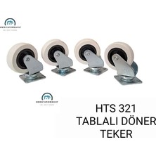 321 Bilyalı Tablalı Mobilya Tekeri 50*20 4'lü Set Vida Dahil - Tekerlekler - Tek Ebat