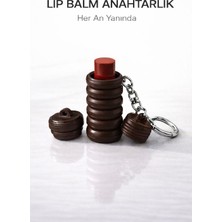 Studio Aslan Design Çok Amaçlı Lip Balm Anahtarlık | Taşınabilir Mini Organizer | Şık ve Pratik Günlük Kullanım