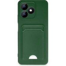 Note 50 4g Kılıf Kelvin Kartvizitli Silikon - Koyu Yeşil