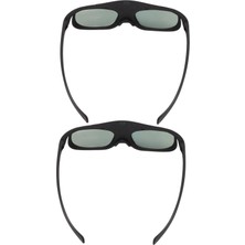 3D Gözlük, 2 Adet 144Hz Dlp Bağlantılı 3D Aktif Deklanşör Gözlük LCD Lens 3D Gözlük Deklanşör Gözlükleri 3D Dlp Orojektörler Için Projektör Gözlükleri