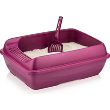 Elekli Tuvalet Kum Kabı 12*37*50 cm Karışık Renklerde