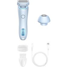 Meiion Klaria Ladyglow Pro Saniyeler Içinde Ipeksi Pürüzsüz Bir Cilt Için Nano Tıraş Makinesi Islak ve Kuru Tıraş Için Su Geçirmez Kadın Epilatörü