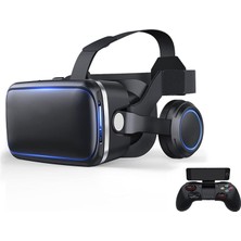 Cylzrcl Vr Kask 3D Gözlük Video Oyunu Dürbün Için Sanal Gerçeklik Gözlük Kulaklık (Renk: 4)