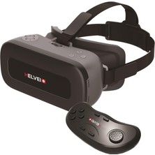 Helvei Vr Hepsi Bir Arada, Bluetooth Uzaktan Kumandalı 2k Sanal Gerçeklik Vizörü - Siyah/gri