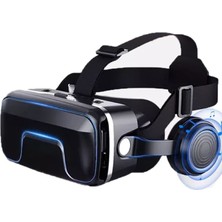 Cylzrcl Vr Kask 3D Gözlük Video Oyunu Dürbünleri Için Sanal Gerçeklik Gözlükleri Kulaklık (Renk: 3)